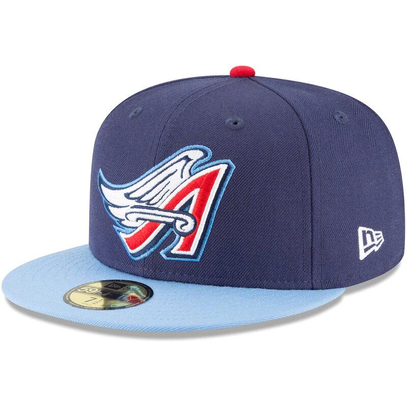 Anaheim Angels Blue/Black 17th New Era 59FIFTY Fitted Hat - Clark Street  Sports