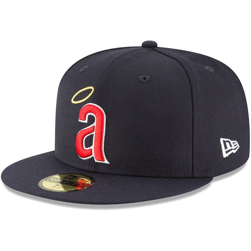 California Angels 1971 New Era 59Fifty Fitted Hat (Navy Gray Under Brim)