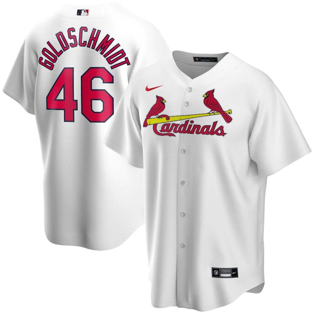 Men’s Paul Goldschmidt St. Louis Cardinals White Home 2020 Replica Jersey