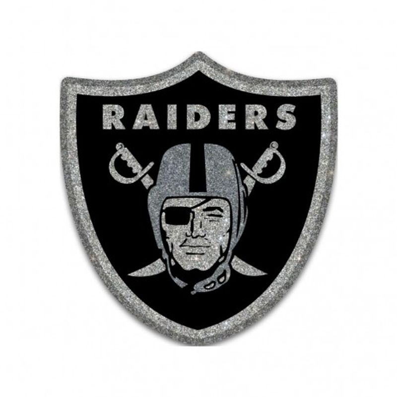 Las Vegas Raiders Glitter Auto Emblem