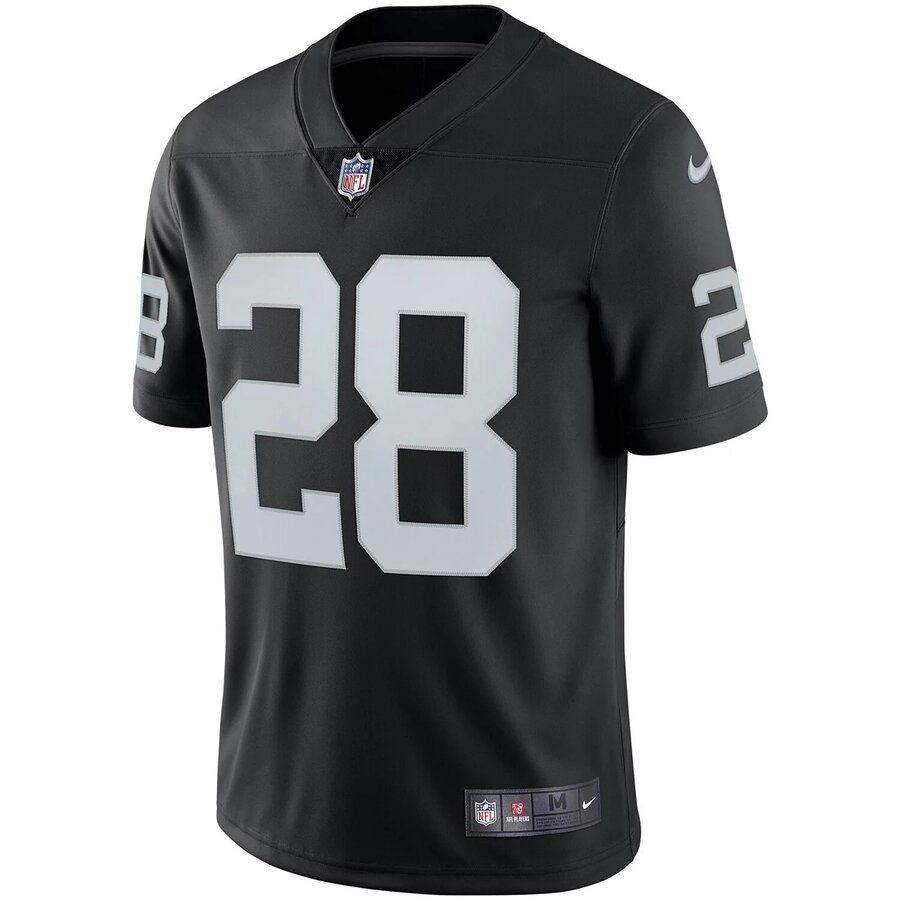 Las Vegas Raiders No28 Josh Jacobs Nike Carbon Black Vapor Cristo Redentor Limited Jersey