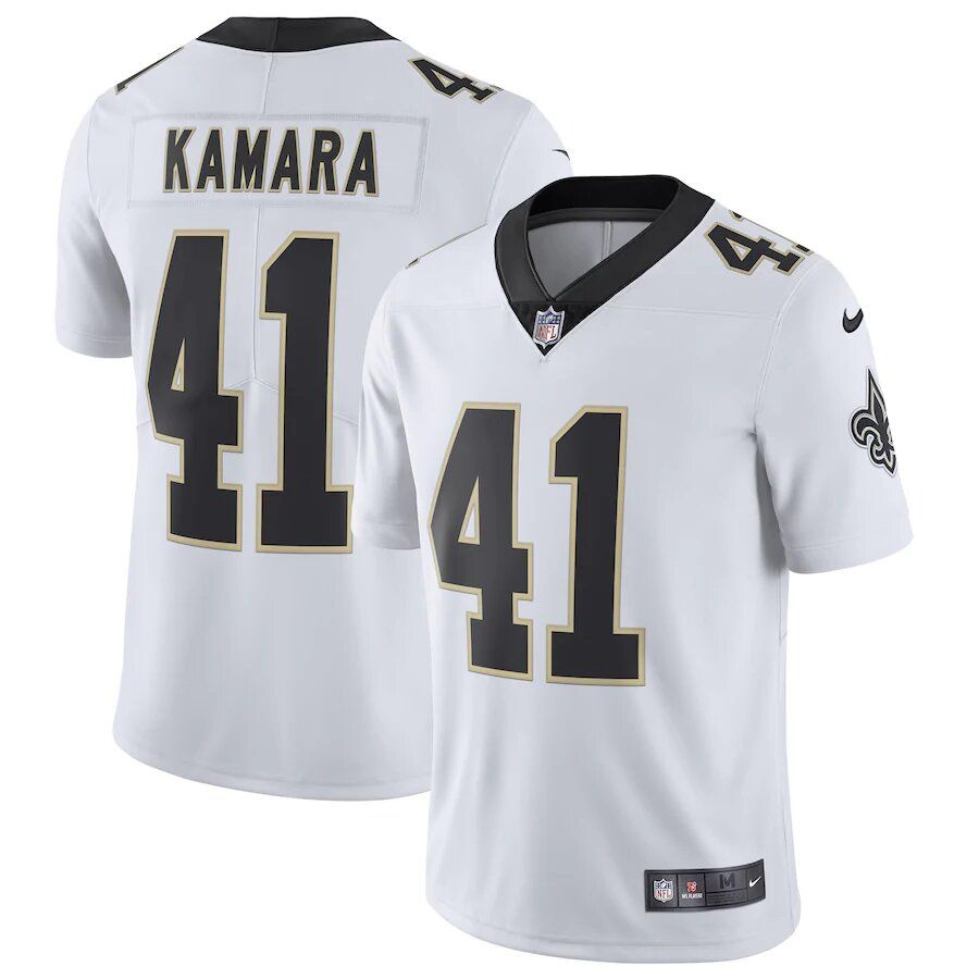 Alvin Kamara New Orleans Saints White Football Jersey – Best Sports Jerseys