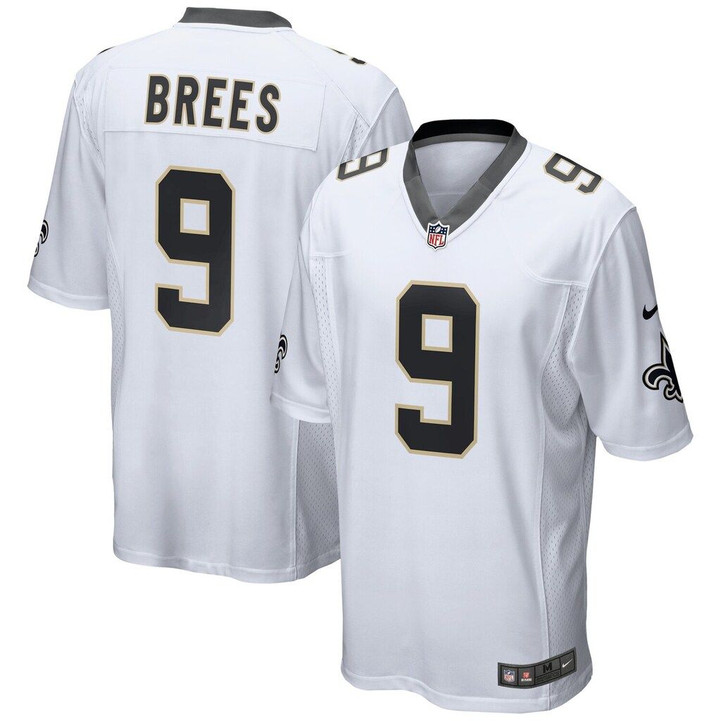 New Orleans Saints Drew Brees Nike White Game Jersey