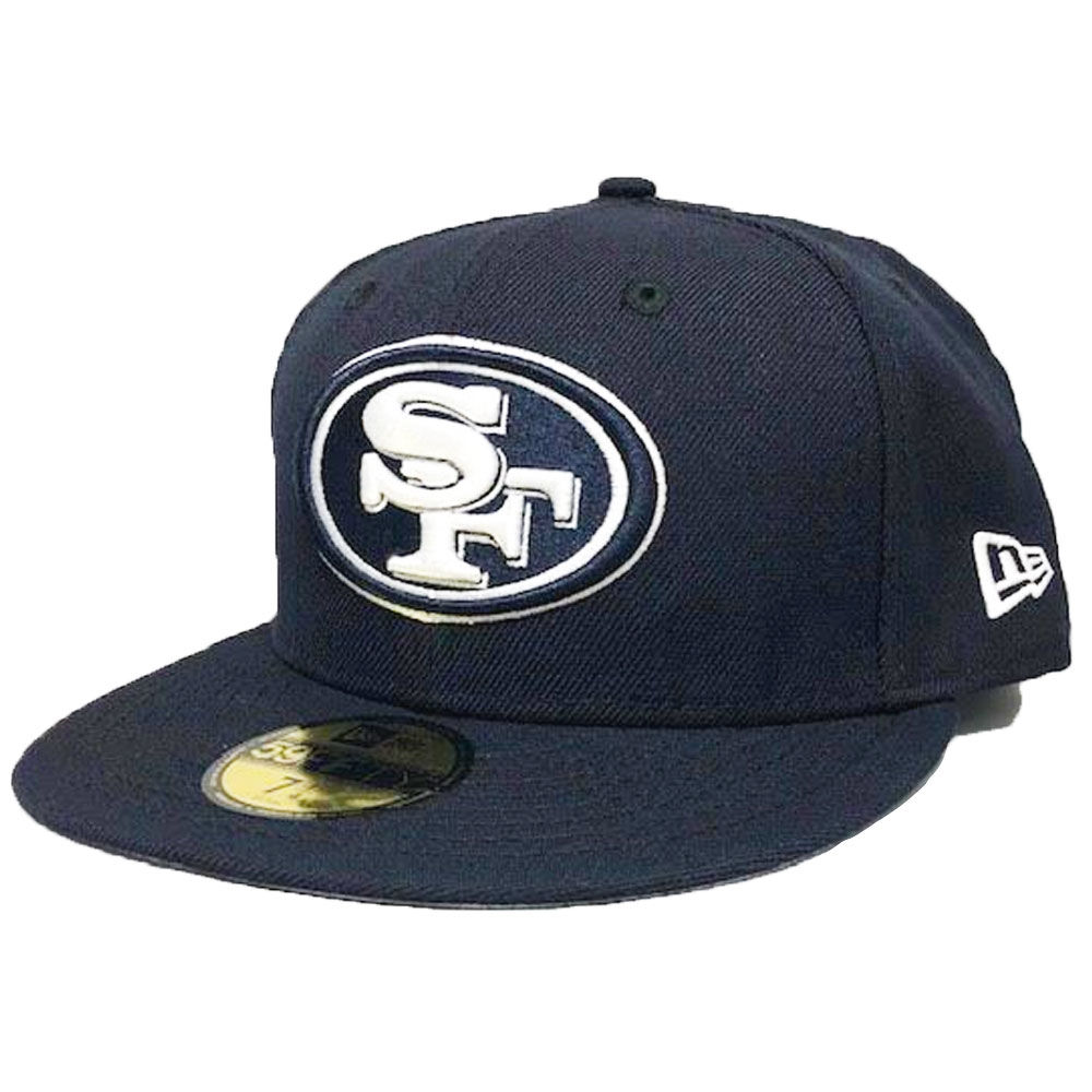 San Francisco 49ers Navy Blue Basic Logo 59Fifty Fitted Hat