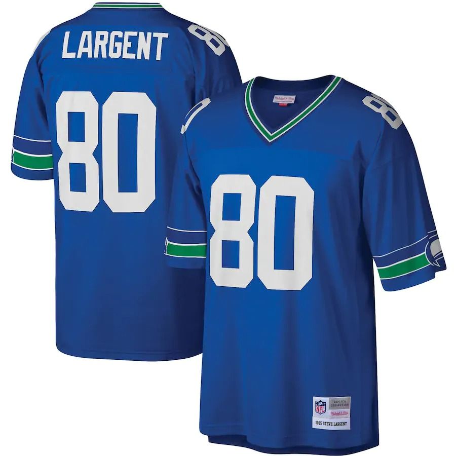 Mitchell & Ness Men's Steve Largent Royal Seattle Seahawks Legacy Replica Jersey - Royal