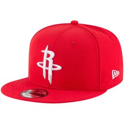 Houston Rockets New Era Red Official Team Color 9FIFTY Adjustable Snapback Hat