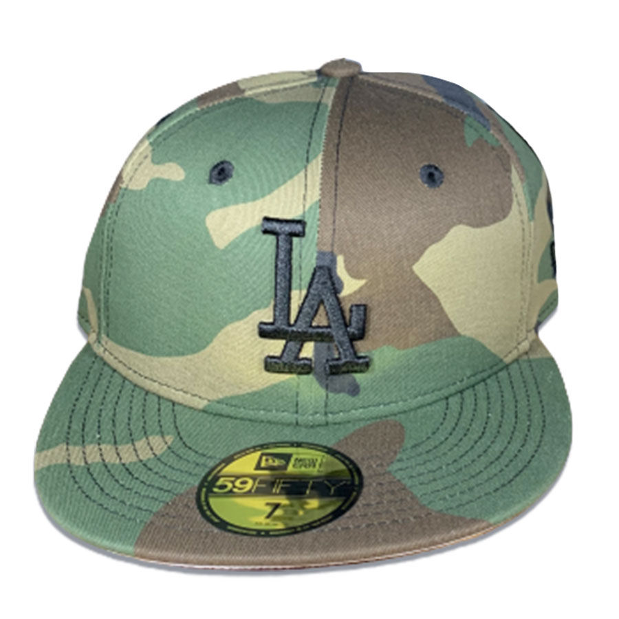 Los Angeles Dodgers On Field Baseball Cap Hat Camouflage 59Fifty