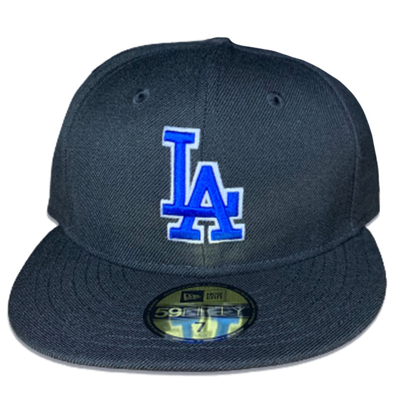 New Era Los Angeles Dodgers 59Fifty Fitted Hat Black/Black/White