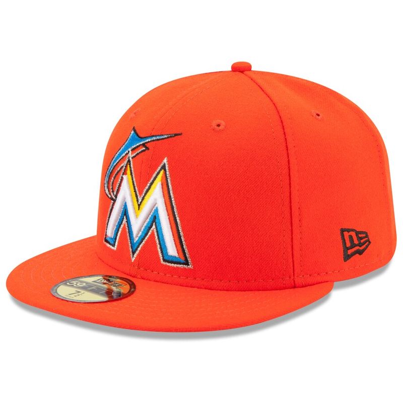 orange marlins hat