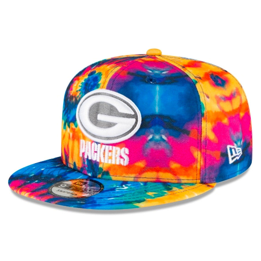 Green Bay Packers New Era Tie Dye 2020 NFL Crucial Catch 9FIFTY Snapback  Adjustable Hat