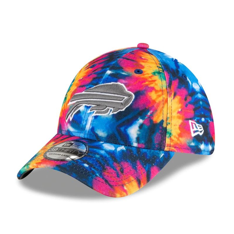 Buffalo Bills New Era Tie Dye 2020 NFL Crucial Catch 39THIRTY Flex Hat