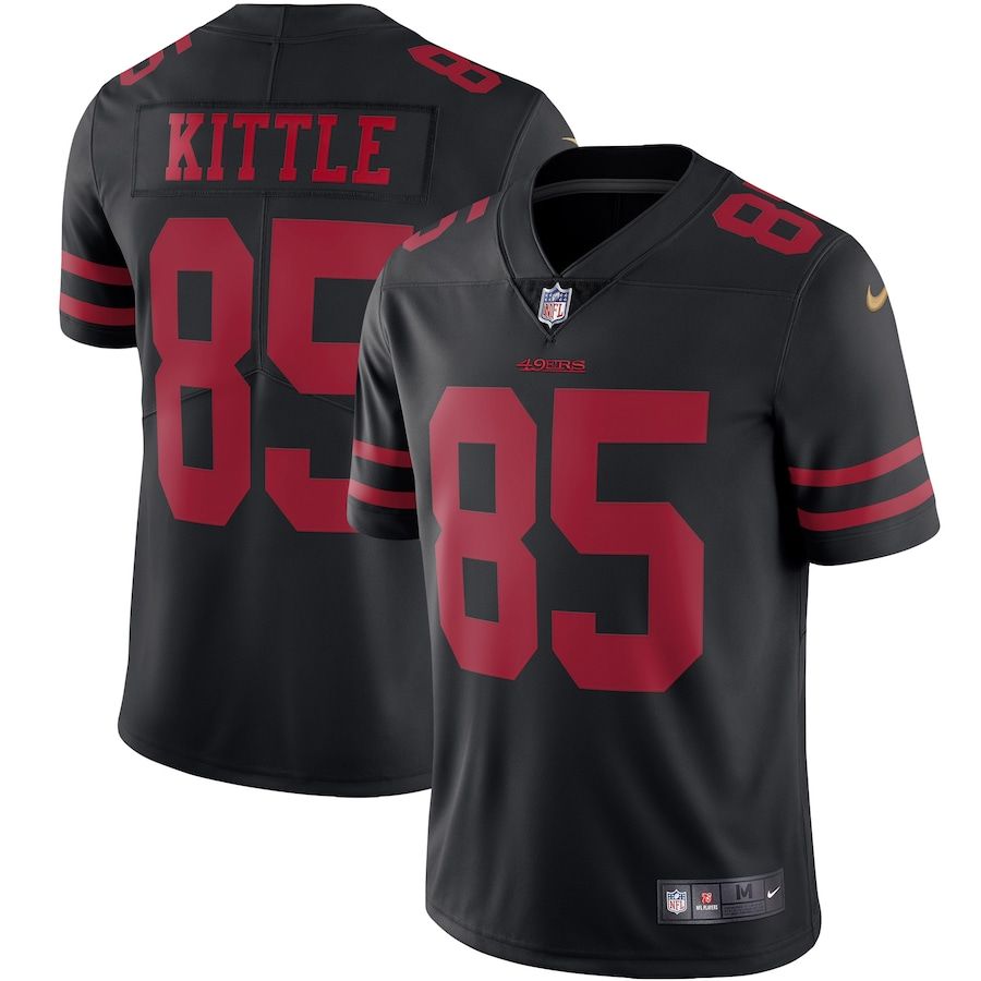 San Francisco 49ers George Kittle Nike Vapor Limited Black Jersey