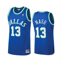 Dallas Mavericks Steve Nash Mitchell & Ness 1998-99 Hardwood Classics Swingman Royal Blue Jersey