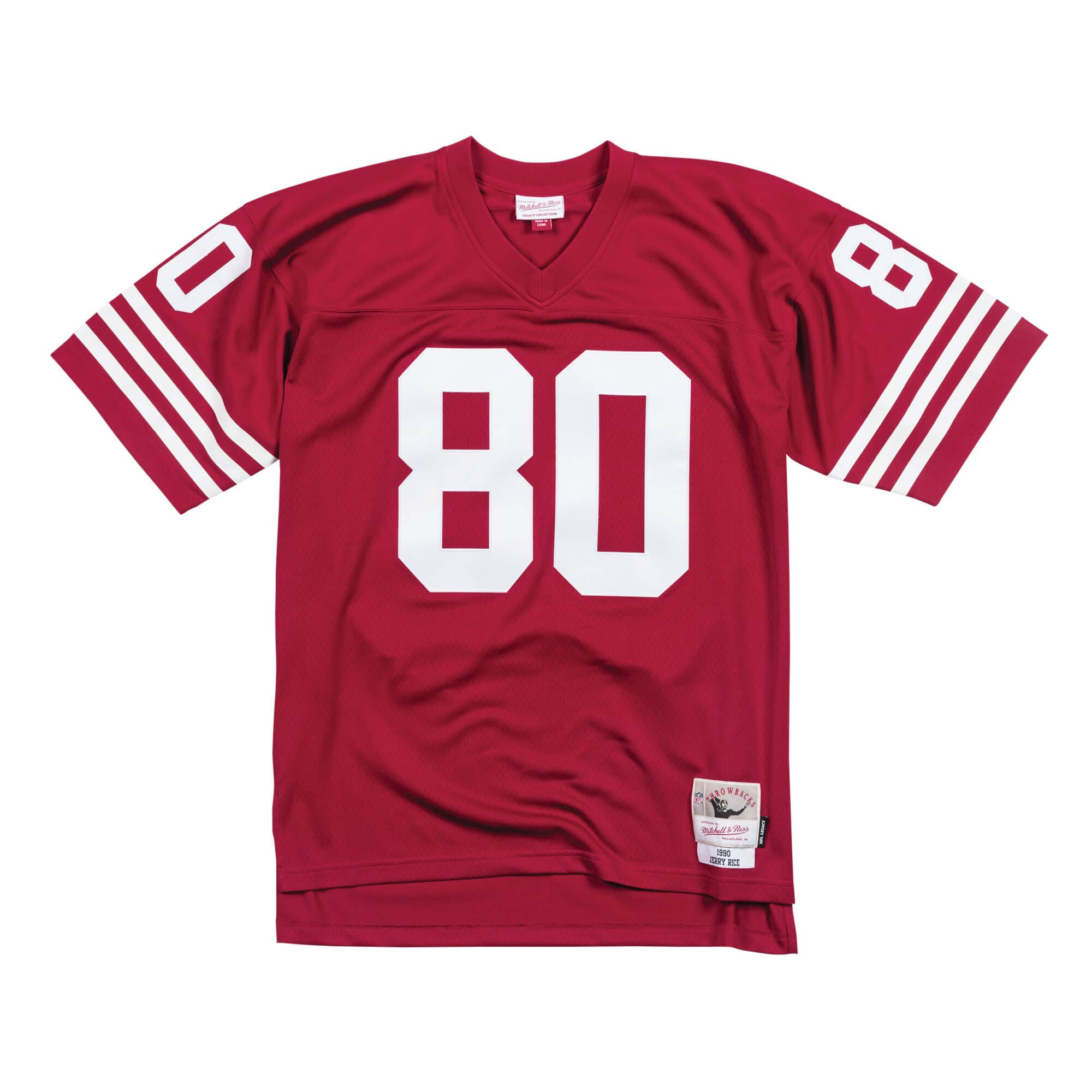 Mitchell & Ness Men's Jerry Rice Scarlet San Francisco 49ers Legacy Replica Jersey