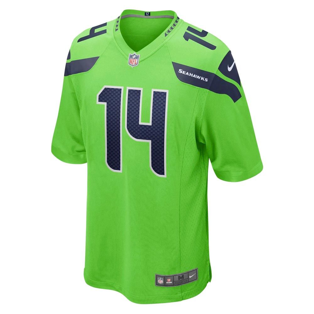 Seattle Seahawks D.K. Metcalf Nike Color Rush Neon Green Game Jersey