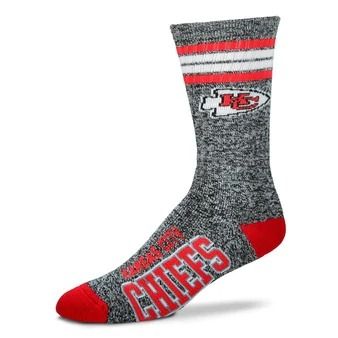 Kansas City Chiefs Marbled 4 Stripe Deuce Socks