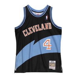 Cleveland Cavaliers Shawn Kemp Mitchell & Ness 1997-98 Hardwood Classics Swingman Player Black Jersey