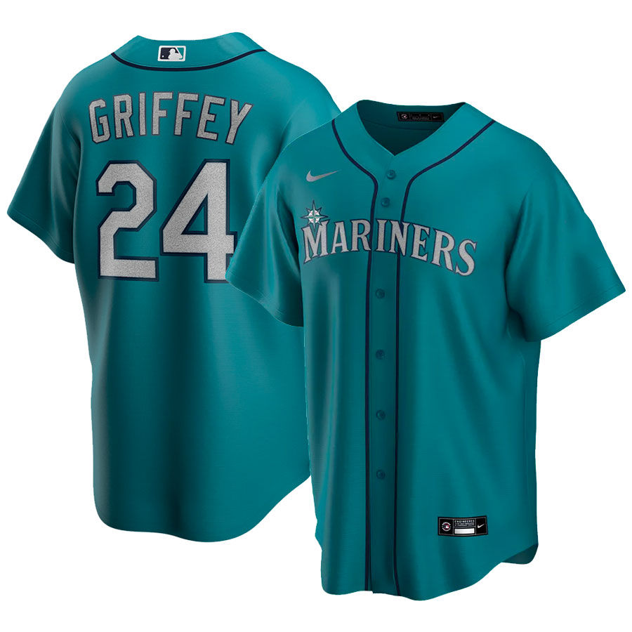 Men's Seattle Mariners Ken Griffey Jr. Nike White Home Cooperstown