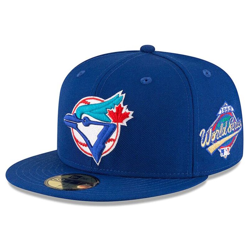 Black Toronto Blue Jays Pink Paisley Bottom 1993 World Series Side Patch  New Era 59Fifty Fitted