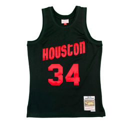Houston Rockets Hakeem Olajuwon Mitchell & Ness 1993-94 Hardwood Classics Black Swingman Jersey