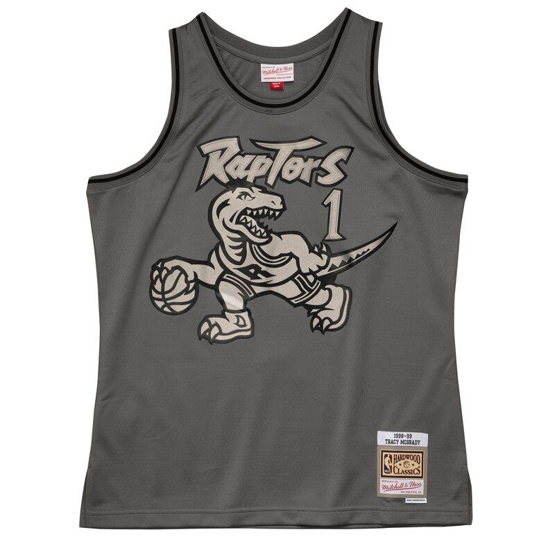 Toronto Raptors Tracy McGrady Mitchell Ness 1998 99 Metal Works Swingman Jersey