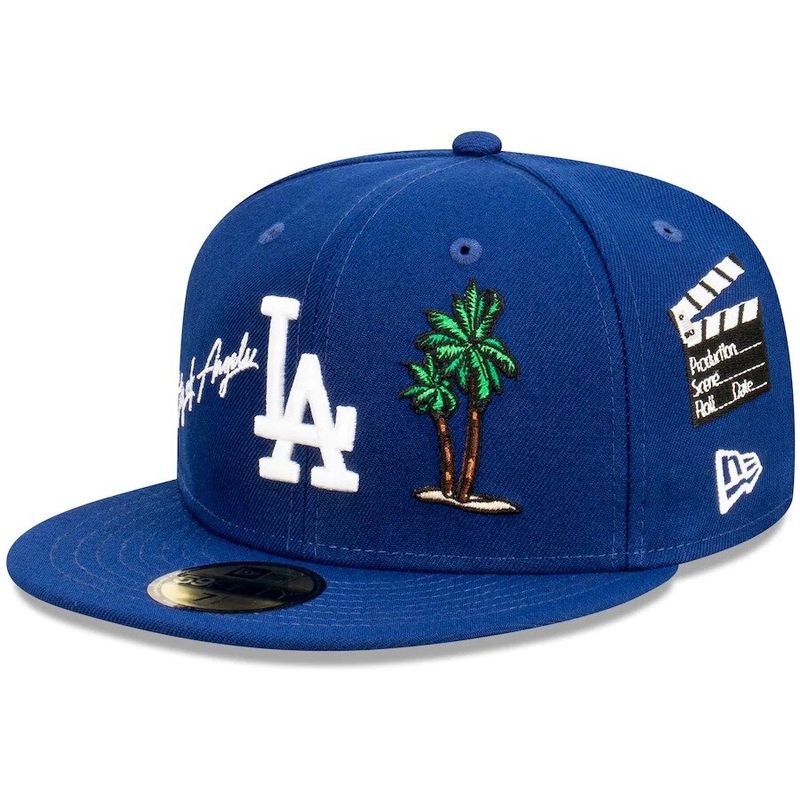 Los Angeles Dodgers City of Angels LA Icons Royal Blue 59FIFTY Fitted Hat