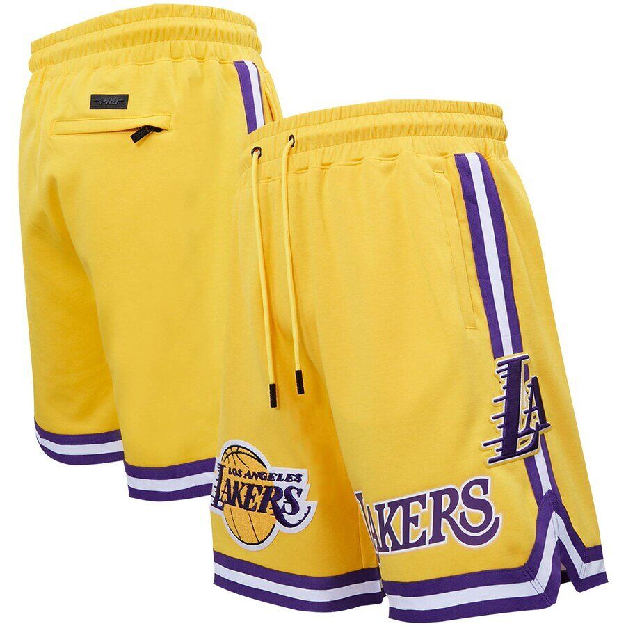 Pro Standard Lakers NBA Button Up Mesh Shorts