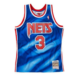 New Jersey Nets Drazen Petrovic Mitchell & Ness 1990-91 Hardwood Classics Blue Swingman Jersey