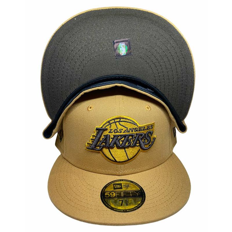 New Era Blue Los Angeles Lakers Side Patch 59FIFTY Fitted Hat