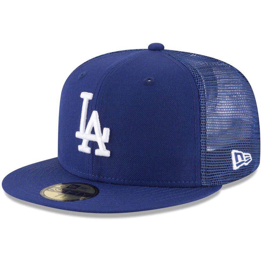 Los Angeles Dodgers ZEBRA ANIMAL-FUR MESH-BACK Fitted Hat