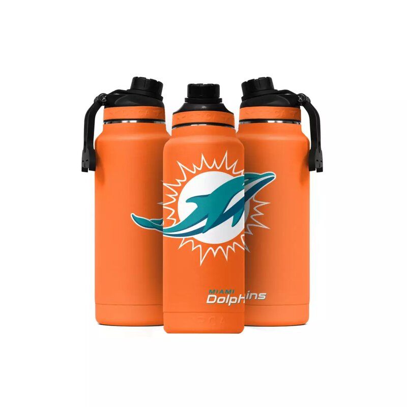 Miami Dolphins ORCA 34oz Large Logo Hydra Water Bottle