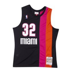 Miami Heat Shaquille O'Neal Mitchell & Ness 2005-06 Hardwood Classics Black Swingman Jersey