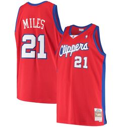 Los Angeles Clippers Darius Miles Mitchell & Ness 2000-01 Hardwood Classics Red Swingman Jersey