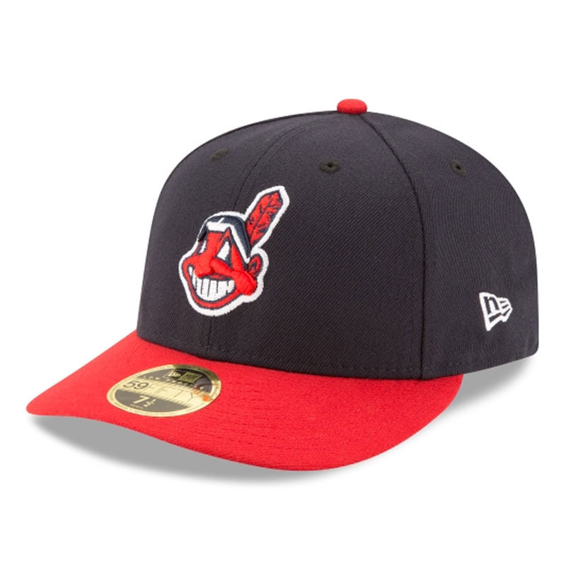 Indians 'CHIEF-WAHOO' Black-Grey-White Fitted Hat by New Era 