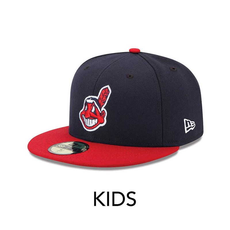 Kids Cleveland Indians New Era Home Chief Wahoo Old Logo On-Field