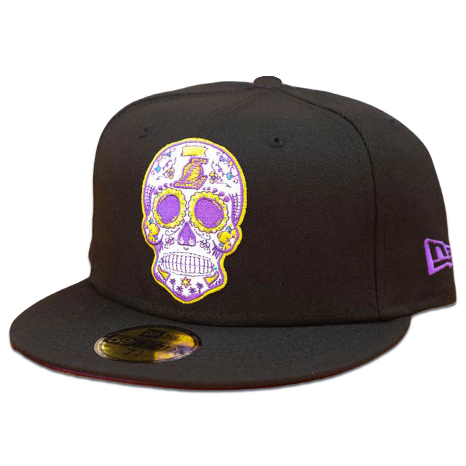 New Era 59FIFTY Los Angeles Dodgers Sugar Skull Hat - Black Black / 7 1/8