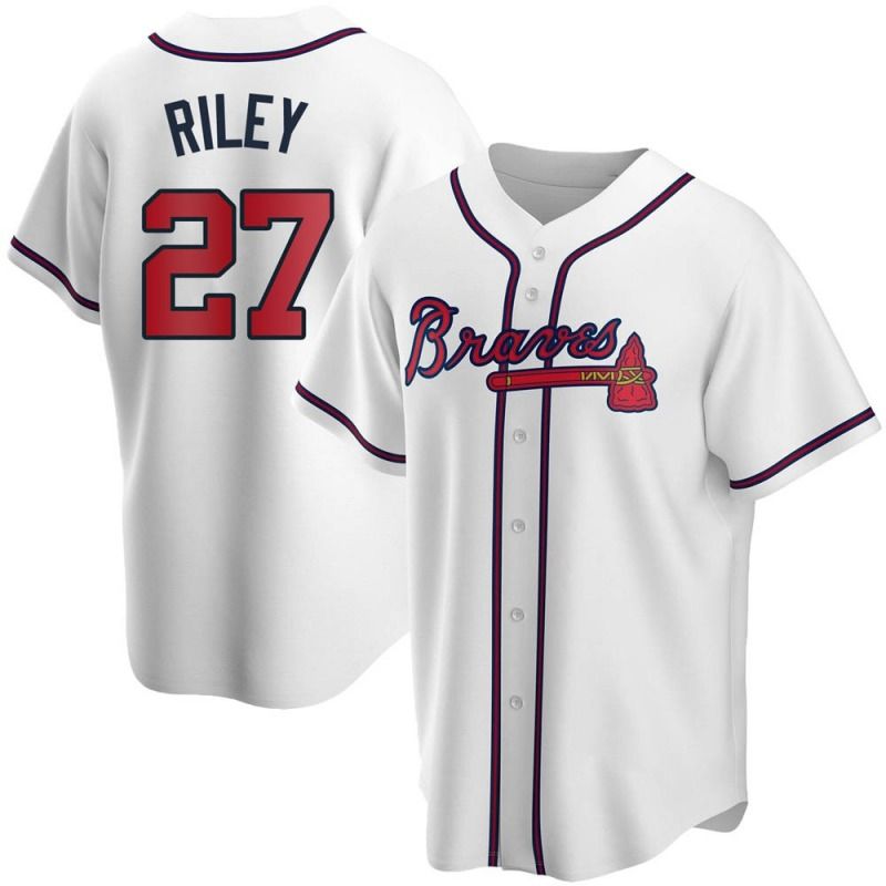 Atlanta Braves Nike Home Replica Custom Jersey - White