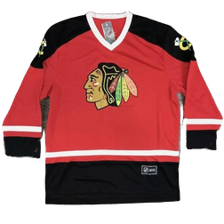 Chicago Blackhawks Red NHL Blue Line Blank Jersey