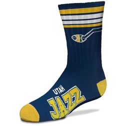 Utah Jazz NBA 4 Stripe Deuce Crew Socks