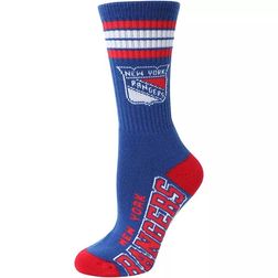 New York Rangers NHL 4 Stripe Deuce Crew Socks