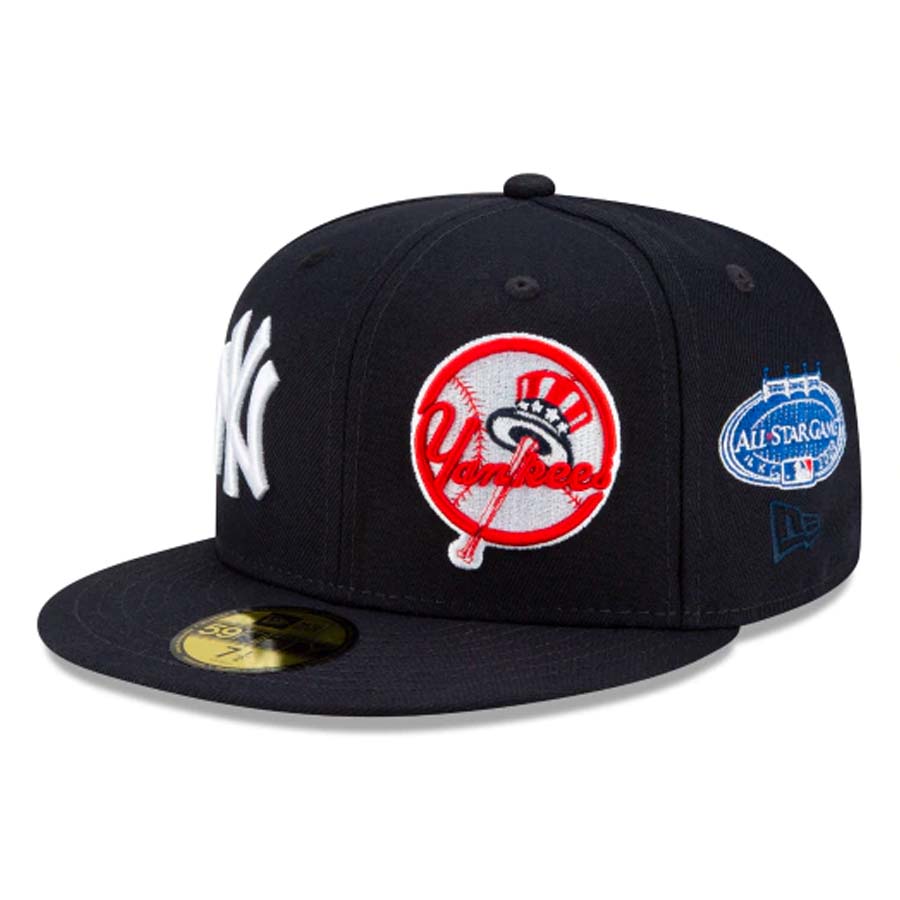 New York Yankees Navy Patch Pride Gray UV 59FIFTY Fitted Hat