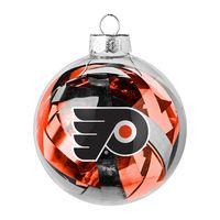 Philadelphia Flyers NHL Large Tinsel Ball Ornament