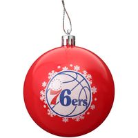 Philadelphia 76ers NBA Shatterproof Glass Ball Ornament