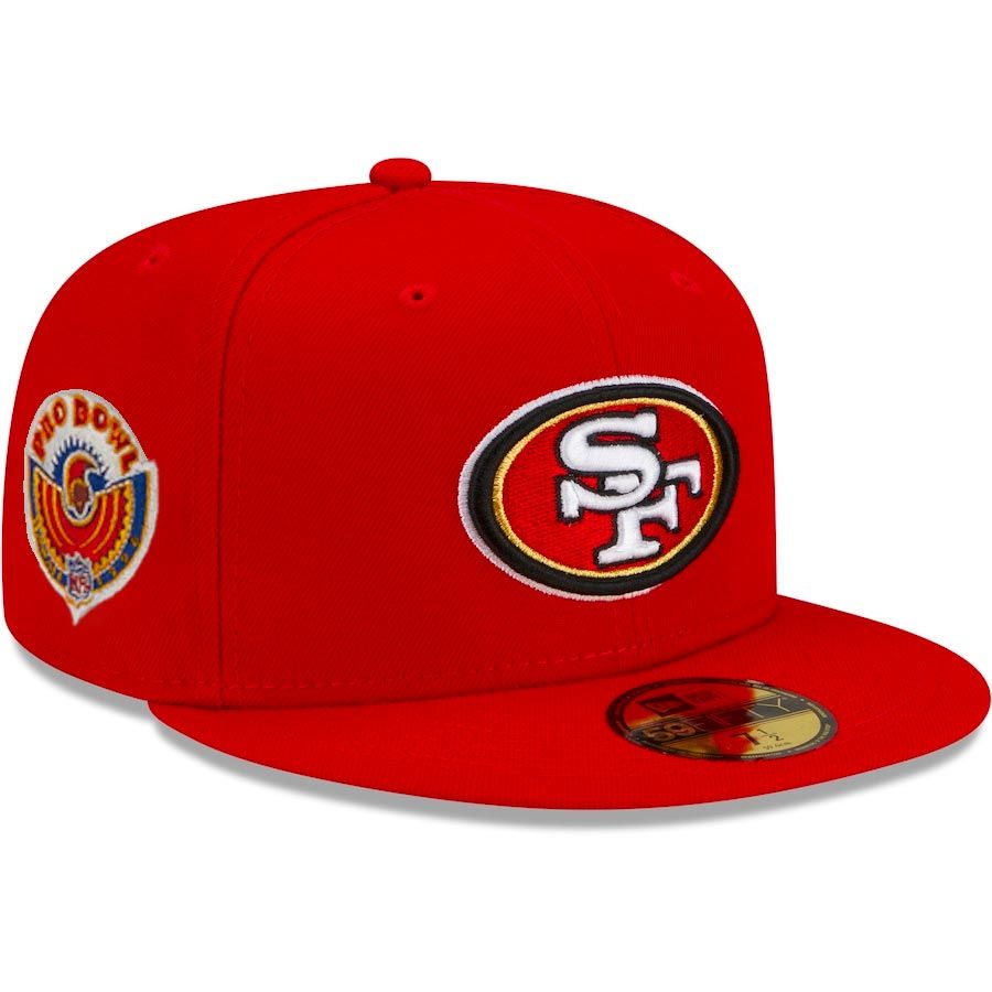 New Era 59FIFTY San Francisco 49ers Pro Bowl Side Patch Fitted Hat Red