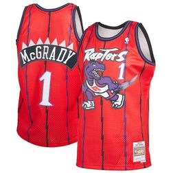 Toronto Raptors Tracy McGrady Mitchell & Ness 1998-1999 Hardwood Classics Reload Red Swingman Jersey