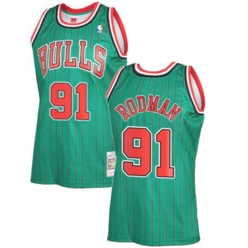 Mitchell & Ness Men's Reload Swingman Dennis Rodman Chicago 1995-96 Bulls Jersey Blue XL