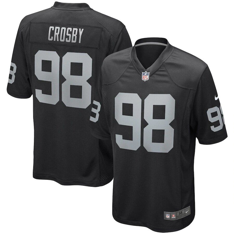 Las Vegas Raiders Maxx Crosby Black Nike Game Player Jersey