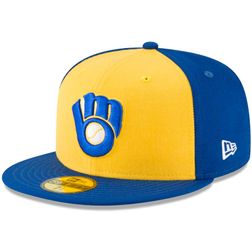 Milwaukee Brewers New Era Blue Cooperstown 59FIFTY Fitted Hat