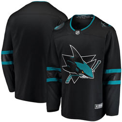 San Jose Sharks Fanatics Branded Black Alternate Breakaway Jersey