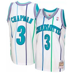 Charlotte Hornets Rex Chapman Mitchell & Ness 1988-89 Hardwood Classics Swingman Player White Jersey